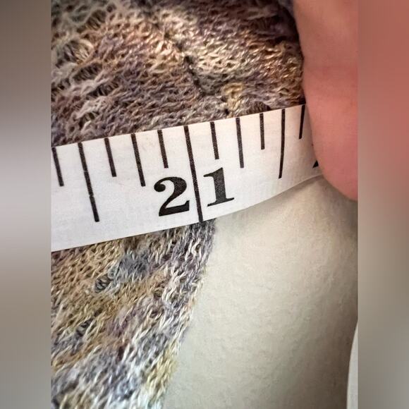 Peruvian connection pointelle knit long cardigan 100% Pima cotton lightweight - Picture 8 of 8